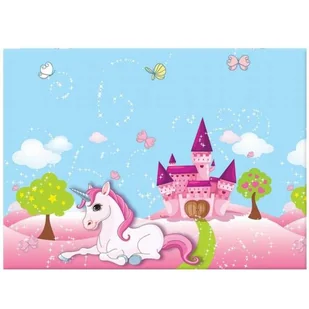 Procos Nowy obrus jednorożec, 120x180 cm 85674 - Obrusy i serwetki - miniaturka - grafika 1