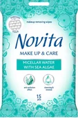 Chusteczki nawilżane - NOVITA Chusteczki nawilżane do demakijażu 15 szt. - miniaturka - grafika 1