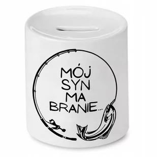 SKARBONKA DLA SYNA MÓJ SYN MA BRANIE PREZENT z Nadrukiem ze Zdjęciem - Skarbonki - miniaturka - grafika 1