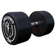 Hantle i ciężarki - Gorilla Sports Okrągła hantla stała czarny/czerwony 35kg (100532-00049-0036) - miniaturka - grafika 1