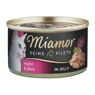 Mokra karma dla kotów - Miamor Feine Filets Kurczak i ryż 24x100 g - miniaturka - grafika 1