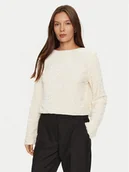 Bluzki damskie - ONLY Bluzka Lanika 15339412 Écru Regular Fit - miniaturka - grafika 1