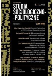 Studia Socjologiczno-Polityczne... nr 2(17)/2022 - Czasopisma - miniaturka - grafika 1