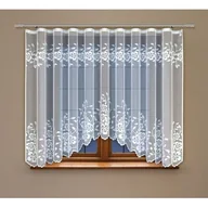 Firany - Firanka żakardowa odpasowana z wszytą taśmą marszczącą 160 x 300 cm - miniaturka - grafika 1
