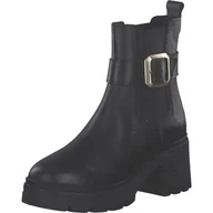 Botki damskie - Tamaris Damskie botki na obcasie 1-25433-45, czarne, rozmiar 37 EU, czarny, 37 EU - miniaturka - grafika 1