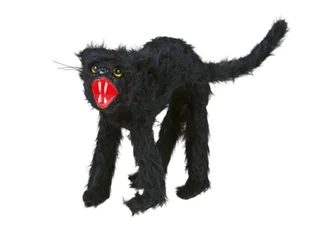 Czarny kot na Halloween - 30 cm - 1 szt. - Halloween - miniaturka - grafika 1