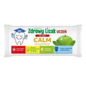Gumy do żucia, lizaki, dropsy - ZDROWY LIZAK UCZEŃ BEZ CUKRU CALM NA WYCISZENIE JABŁKO I MIĘTA 1 sztuka - miniaturka - grafika 1