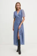 Sukienki - Pepe Jeans sukienka NIDIA kolor niebieski maxi rozkloszowana PL953566 - miniaturka - grafika 1