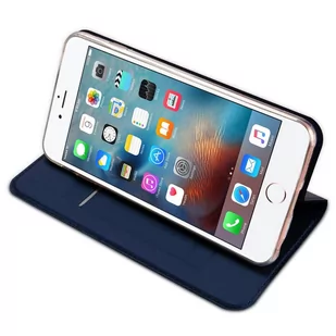 Dux Ducis Skin Pro kabura etui pokrowiec z klapką iPhone 6S / 6 niebieski - Etui i futerały do telefonów - miniaturka - grafika 4