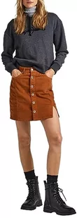 Pepe Jeans Damska spódnica ze sznurka Vicky, Brązowy (tytoń), M - Spódnice - miniaturka - grafika 1