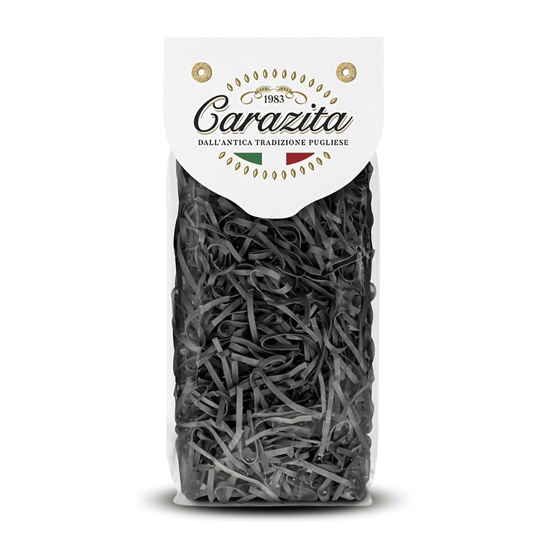 Makaron z atramentem z kałamarnicy Tagliolini al Nero di Seppia 250 g Carazita
