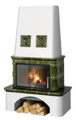 Piece wolnostojące - ABX Piec kaflowy Laponie Exclusive - Zielony - miniaturka - grafika 1