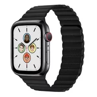 Akcesoria do smartwatchy - Opaska Pasek Leatherloop Wersja "2" Apple Watch 1/2/3/4/5/6/7/8/Ultra/Se 42/44/45/49Mm Black - miniaturka - grafika 1
