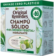 Szampony do włosów - Szampon Garnier Original Remedies Shampoo Solido Cabello Normal 60 g (3600542373753) - miniaturka - grafika 1