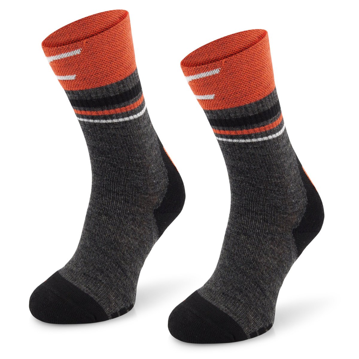 Comodo TRE28 Skarpety termoaktywne 43-46 oddychające 50% merino + Polycolon, antybakteryjne, szaro-pomarańczowe, na lato. dla niego