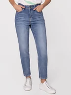 Spodnie damskie - Jeansy slim fit damskie z wysokim stanem Lee Cooper Matea 9840 27 Niebieskie (5905991715863). Jeansy damskie - miniaturka - grafika 1