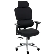 Fotele i krzesła biurowe - Beliani Krzesło biurowe VISCOUNT Czarny - miniaturka - grafika 1