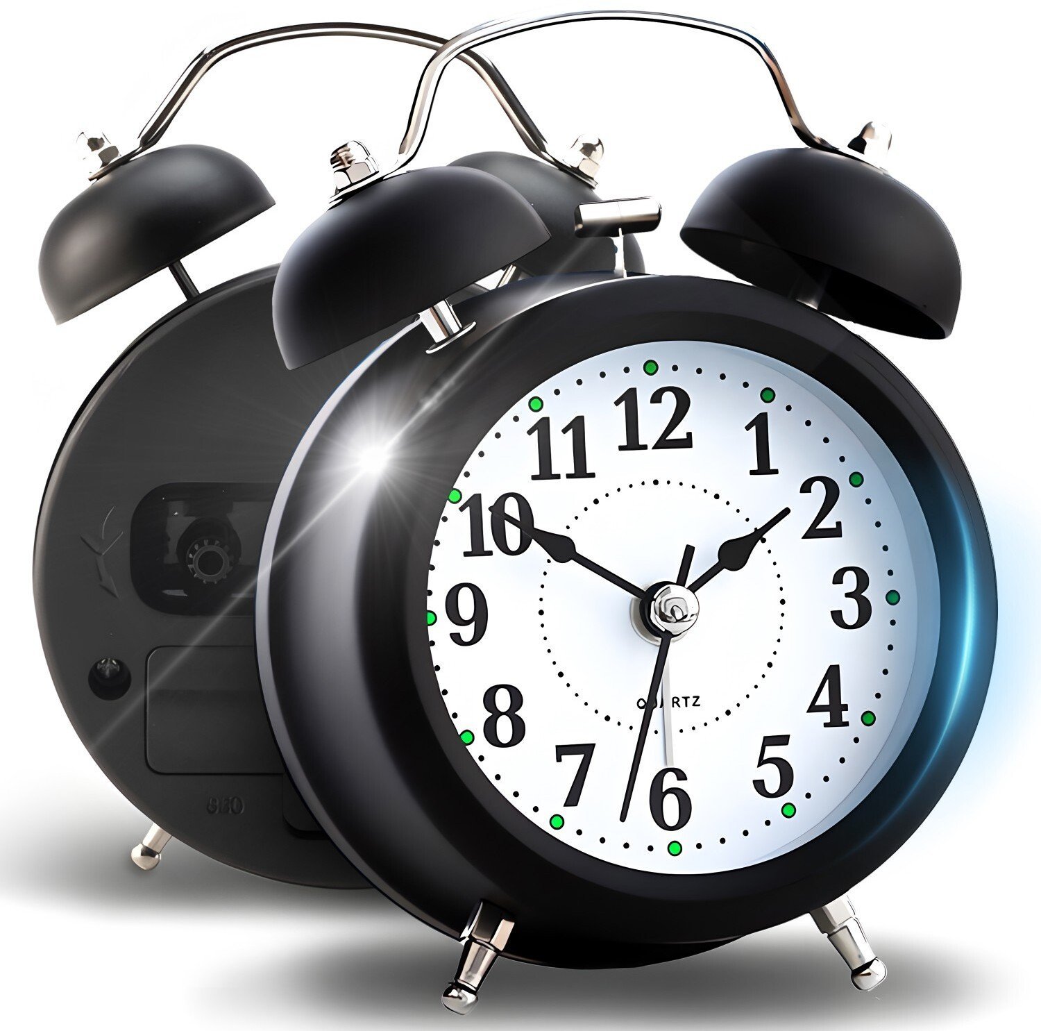 Zegar retro budzik klasyczny baterie głośny alarm idealny na prezent klasyk