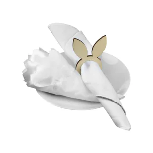 Wielkanocne obrączki na serwetki 4 szt. drewniane - Wielkanoc - miniaturka - grafika 1