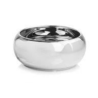 Donice - Osłonka ceramiczna misa srebrna 14 cm - miniaturka - grafika 1