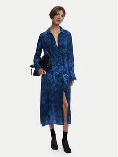Desigual Sukienka koszulowa Licuado 25WWVW23 Niebieski Regular Fit - Sukienki - miniaturka - grafika 1