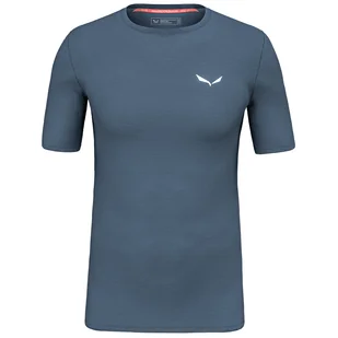 Męska koszulka Salewa CRISTALLO WARM AMR M T-SRT. Rozmiar: XL / Kolor: ciemnoniebieski/biały - Koszulki sportowe męskie - miniaturka - grafika 1