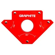 Akcesoria spawalnicze - GRAPHITE Spawalniczy kątownik magnetyczny 122 x 190 x 25 mm, udźwig 34,0 kg - miniaturka - grafika 1