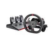 Kontrolery gier na PC - PXN V10 Pro z pedałami do PC, PS4, Xbox One, Xbox Series X|S Force Feedback Czarny PXN-V10PRO - miniaturka - grafika 1