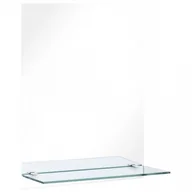Lustra - Lustro ścienne z półką 50x70 cm hartowane szkło kod: V-249440 - miniaturka - grafika 1