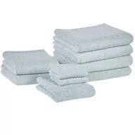 Ręczniki - Komplet 9 ręczników bawełnianych frotte miętowy MITIARO Lumarko - miniaturka - grafika 1