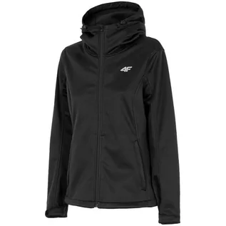 Kurtki damskie - Kurtka Damska 4F Softshell Głęboka Czerń H4Z22 Sfd350 20S-S - grafika 1