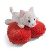 Maskotki i pluszaki - NICI 49405 Maskotka pluszowa Kot uroczy 13cm leżący na sercu - miniaturka - grafika 1
