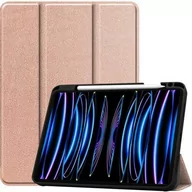 Etui do tabletów - Bizon Etui Case Tab Lizard do Apple iPad Pro 11 2022/2021/2020/2018, różowozłote - miniaturka - grafika 1