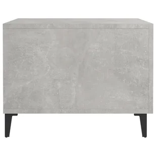 Lumarko Stolik kawowy z metalowymi nogami, szarość betonu, 50x50x40 cm - Ławy i stoliki kawowe - miniaturka - grafika 8