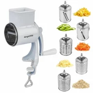 Siekacze tarki i szatkownice - Maszynka krajalnica do warzyw sera bakalii 5 ostrzy Konighoffer Noyer poleca EWA WACHOWICZ - miniaturka - grafika 1