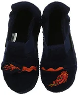 Kapcie damskie - Nanga Little Dragon płaskie kapcie chłopięce, niebieski - niebieski ciemnoniebieski 32-25 EU - miniaturka - grafika 1