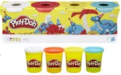 Masy plastyczne - PLAY-DOH 4 X Ciastolina Masa plastyczna Tuby 4-pak HASBRO DINOZAURY - miniaturka - grafika 1