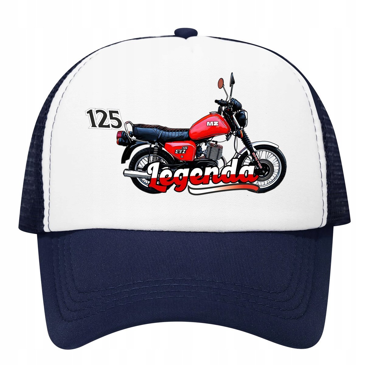 Czapka z daszkiem trucker siateczka tirówka MZ 125 motor motocykl fan 06
