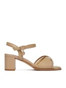 Sandały damskie - MEXX Sandały EO-WS1161-05 Beżowy - miniaturka - grafika 1