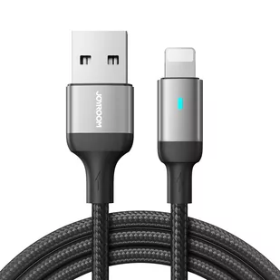 Joyroom kabel USB - Lightning 2.4A A10 Series 2 m czarny (S-UL012A10) - Kable komputerowe i do monitorów - miniaturka - grafika 1