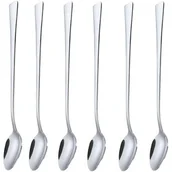 Łyżeczki - Kinghoff ŁYŻECZKA KOKTAJLOWA 6 szt DO LATTE DESERÓW KH-1341 połysk KH-1341 - miniaturka - grafika 1