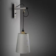 Lampy ścienne - Lampa Hooked Wall Large Szara/Mosiądz [A902L] - miniaturka - grafika 1