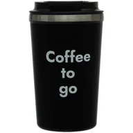 Kubki termiczne - Rockle Kubek Termiczny, z napisem, Czarny 360 Ml - miniaturka - grafika 1