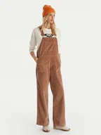 Spodnie damskie - Roxy Ogrodniczki Trailblazer Overall ERJWO03022 Brązowy Regular Fit - miniaturka - grafika 1