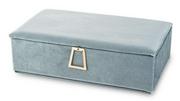 Pudełka i szkatułki - Art Pol Szkatułka na biżuterię 6 x 19 x 11,5 cm (błękitna) - miniaturka - grafika 1