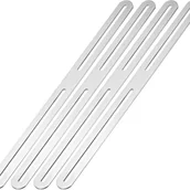 Zawiasy, okucia i inne akcesoria - Regulowana płaska płytka wzmacniająca ze śrubami do naprawy mocowań meblowych, srebrna, 355 mm, 4 sztuki - miniaturka - grafika 1