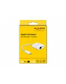 Części i akcesoria do laptopów - DeLOCK USB-C adapter> Gigabit LAN + PW - LAN 10/100/1000 Mbps with Power Delivery 65402 - miniaturka - grafika 1