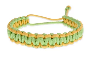 Bransoletka Żółto Zielona Rasta Reggae - Bransoletki - miniaturka - grafika 1