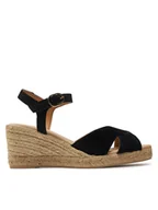 Espadryle damskie - Geox Espadryle D Gelsa Low D45NGC 00022 C9999 Czarny - miniaturka - grafika 1