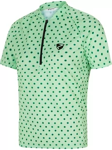 Ziener Koszulka kolarska "Prescilla" w kolorze zielonym - Koszulki sportowe damskie - miniaturka - grafika 1